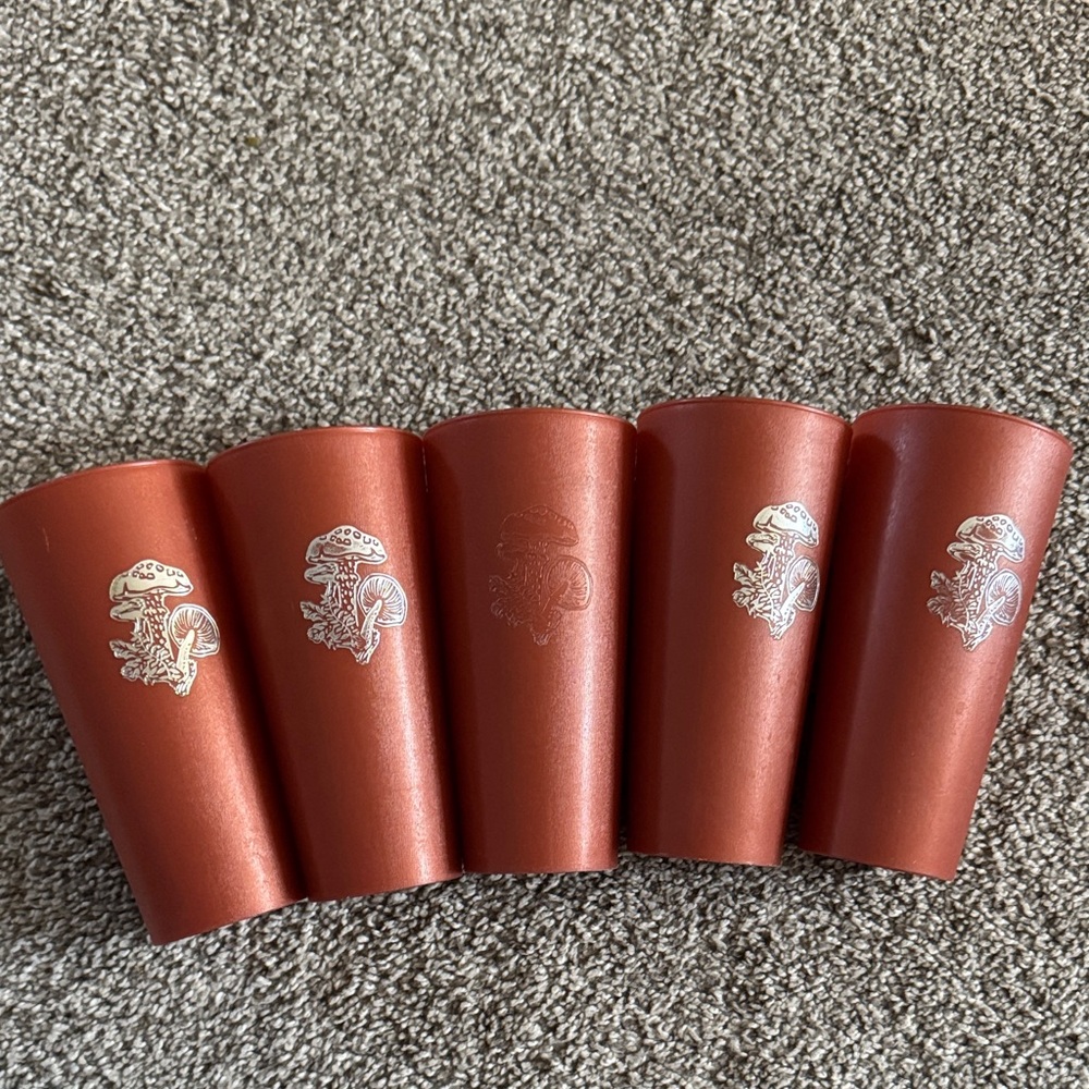Vintage Nasco Mushroom Tunblers